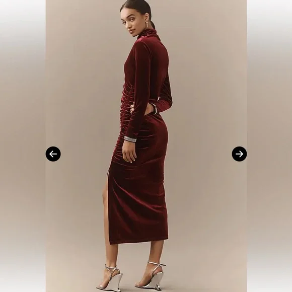 Anthropologie The Maya Dress: Velvet Long-Sleeve Edition NWT - Picture 5 of 6